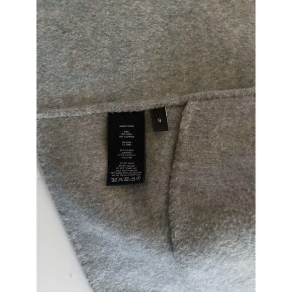 Theory Sileena Open Coat Women S Gray Cashmere Wool No Lining Luxurious - Picture 12 of 13